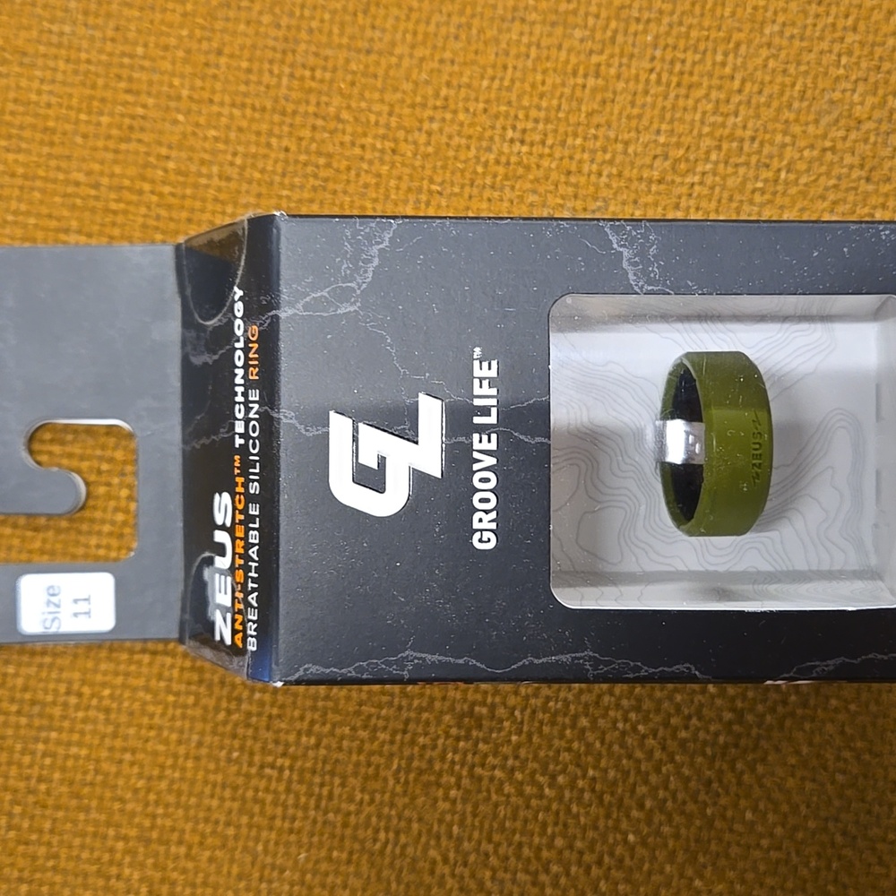 Groove Life Zeus Men's Silicone Ring - Green